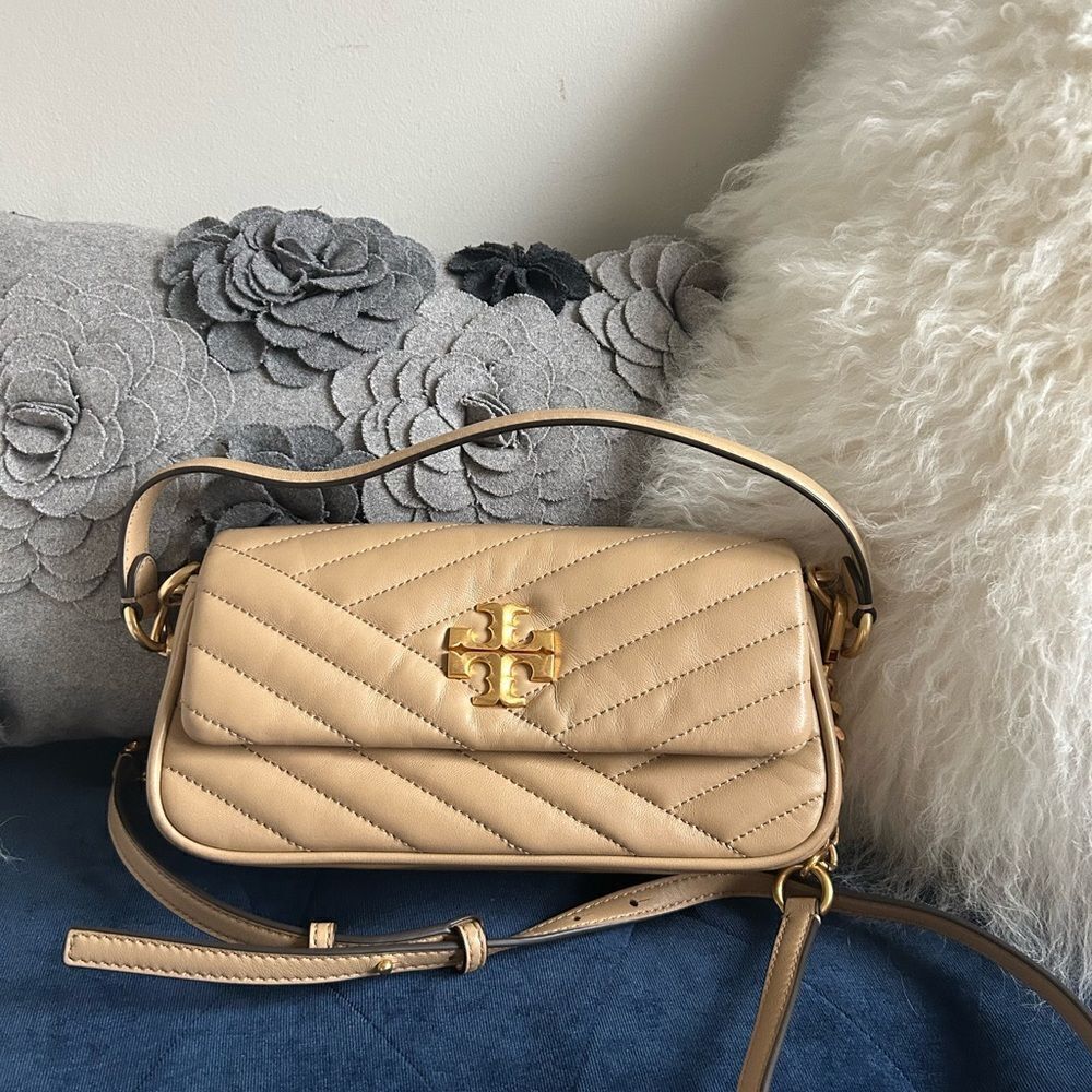 Tory Burch Tan Quilted Shoulder Bag